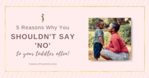 saying no to kids