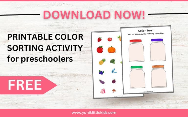 download color sorting activity
