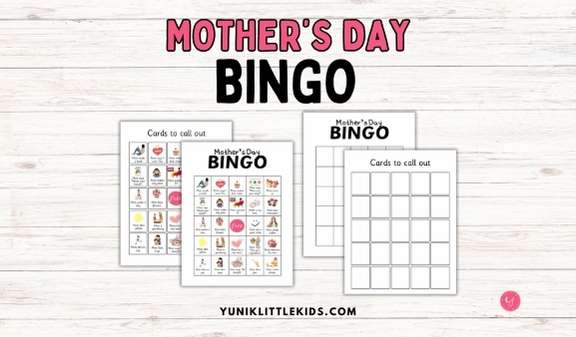 Bingo game for mother's day
