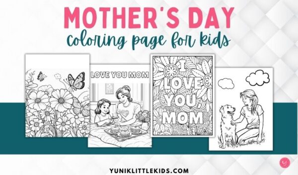 Mother's day coloring page