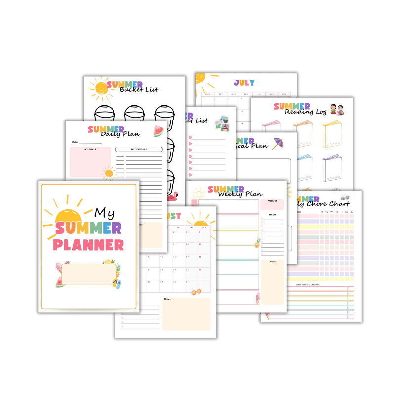 Summer Planner for kids listing