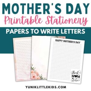 mother's day printable stationery
