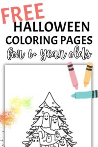 Free halloween coloring pages for kids 6+ years