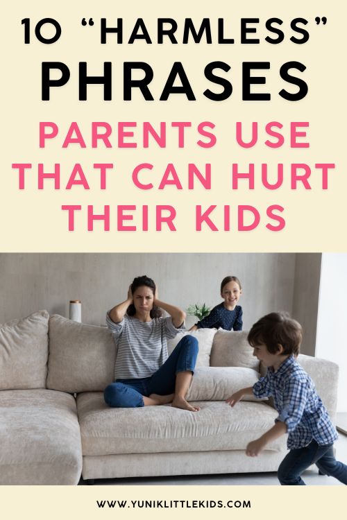 harmless phrases hurting kids