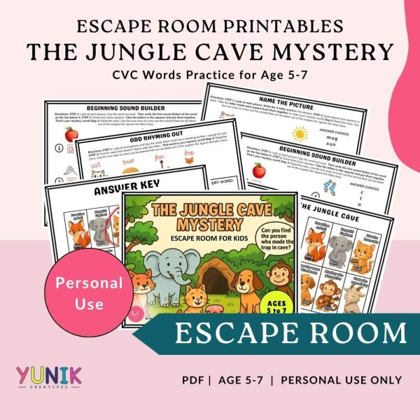 Escape room jungle mystery