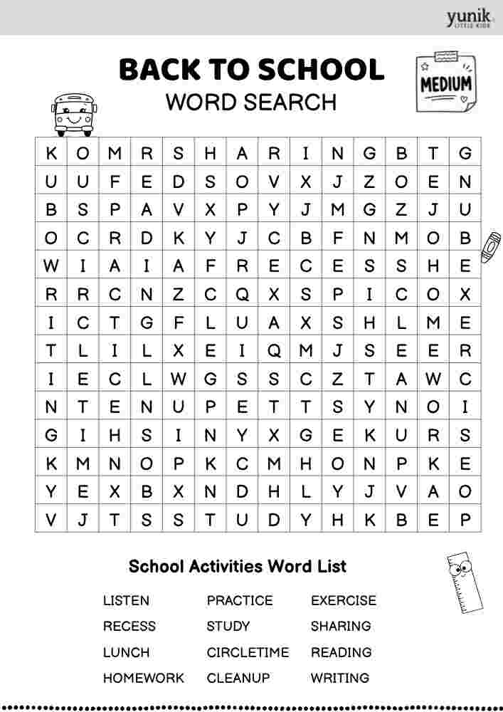 14 Activities Back to school Medium