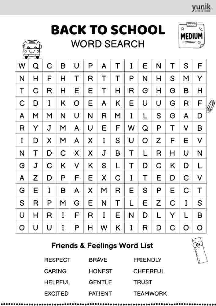 14 Feelings Back to school Medium