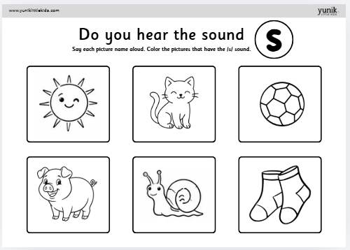 Do you hear the Letter S Sound
