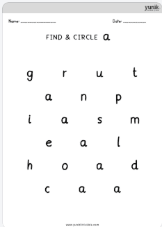 Find lowercase letter a