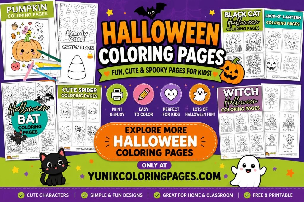 YCP halloween coloring pages link