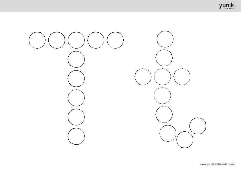 Letter Dot marker activity letter Tt-1
