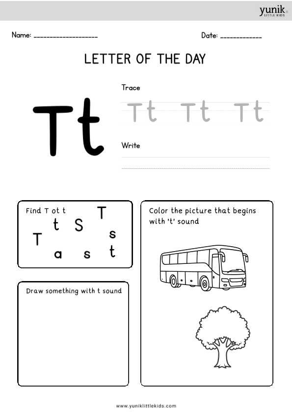 Letter of the Day T-1