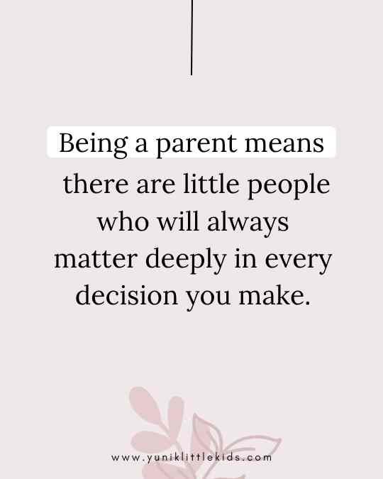 being a parent means