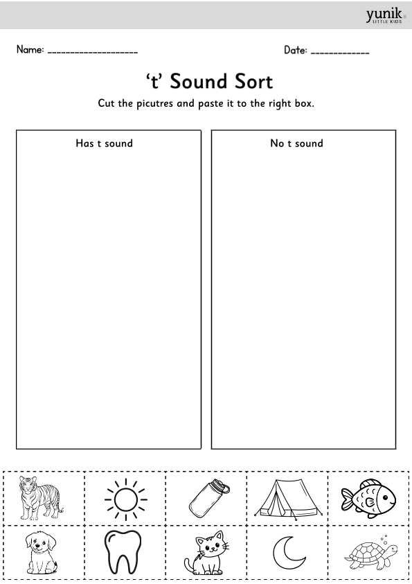 sound sort activity t-1